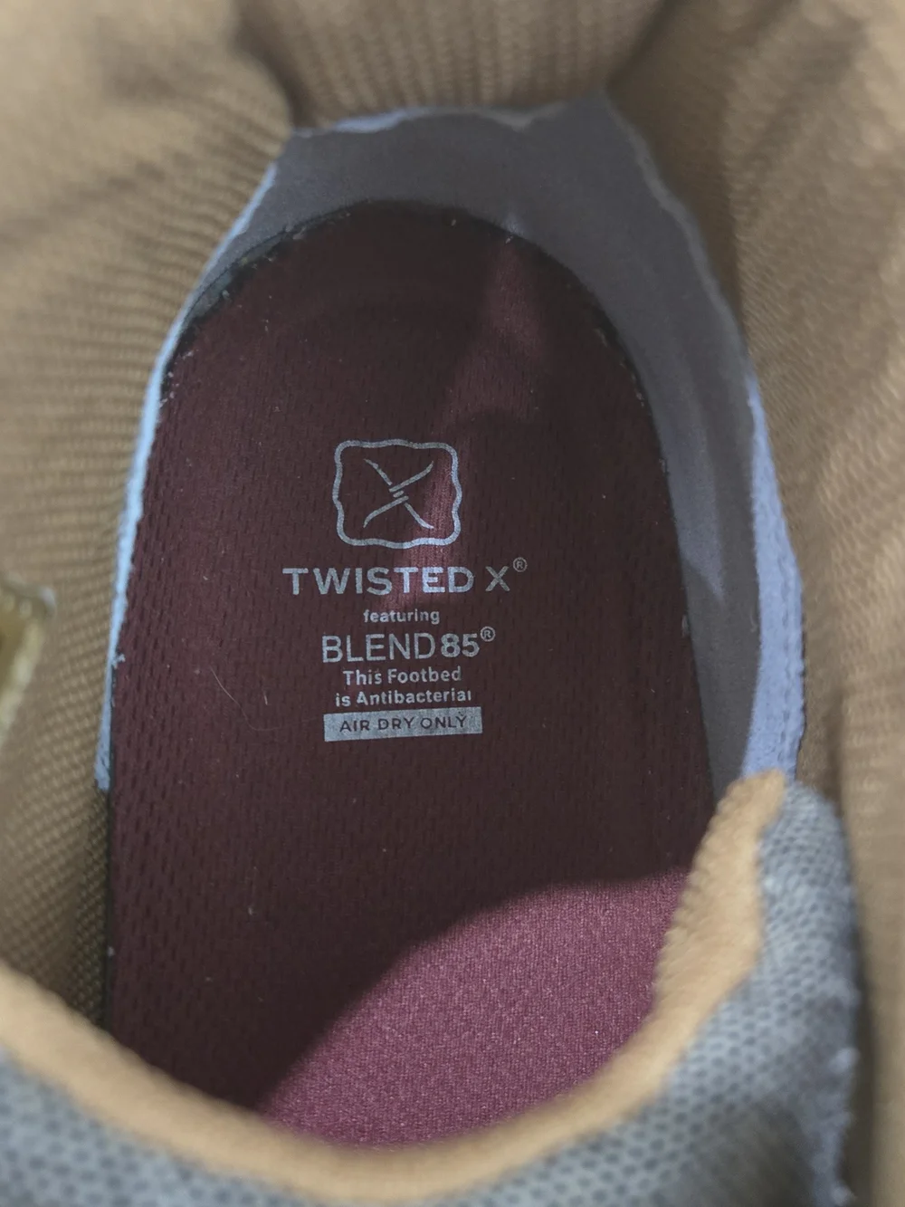 Twisted X Men’s 4” ecoTWX Wedge Sole Boot Chukkas Dust/Brown Size 14 M